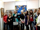 На выставке в Приморском краевом художественном училище г. Владивосток