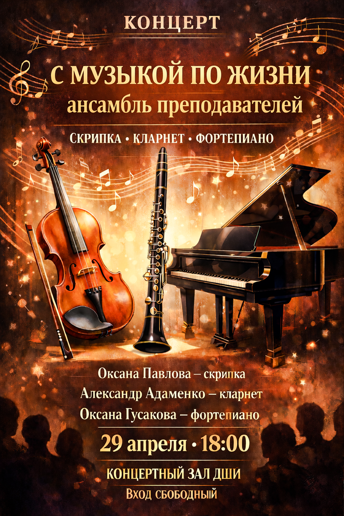 Концерт ансамбль преподавателей "С музыкой по жизни"